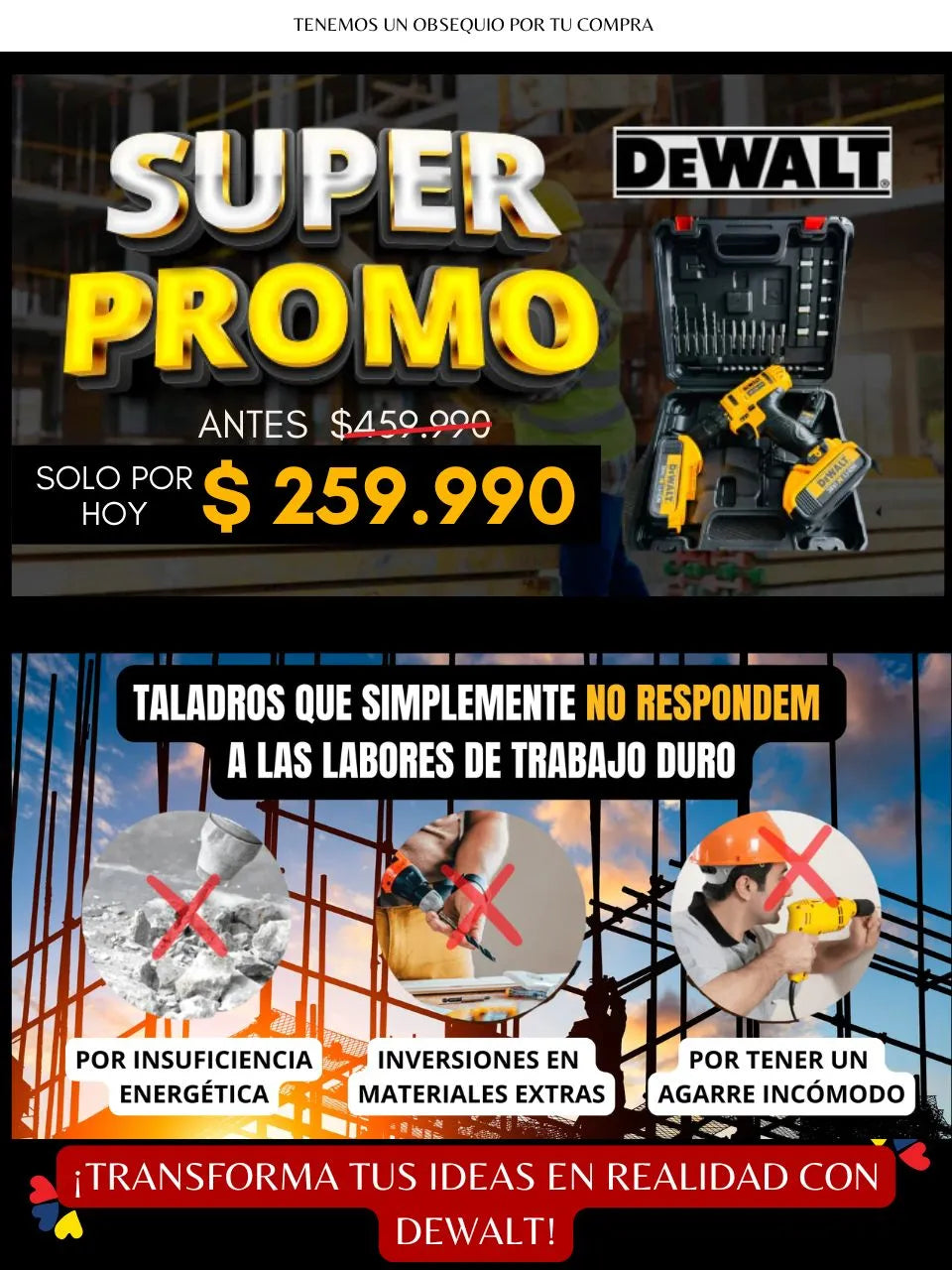 KIT DEWALT PROHAMMER 36V - EDICION COMPLETA