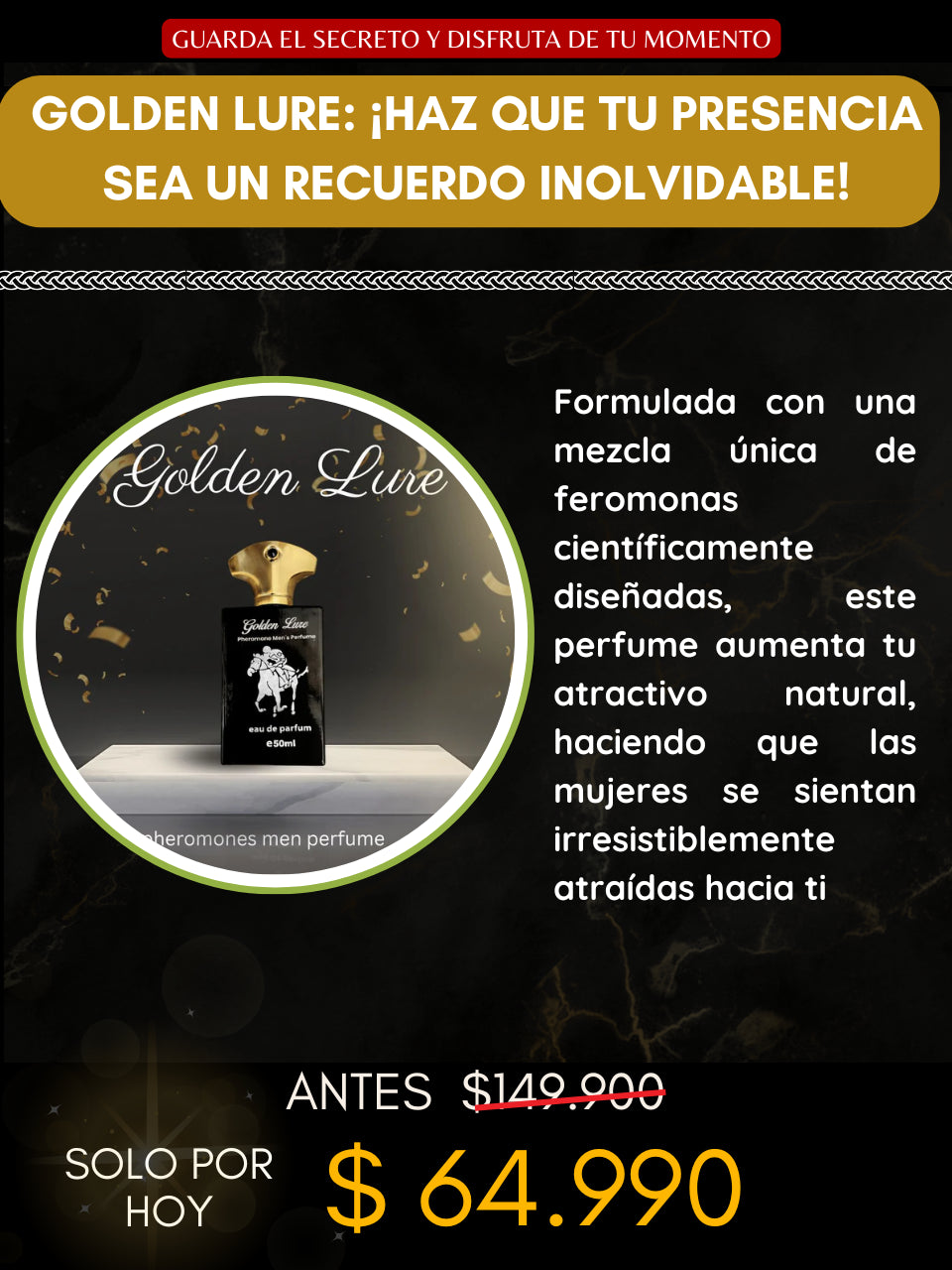 GOLDEN LURE - PERFUME CON FEROMONAS